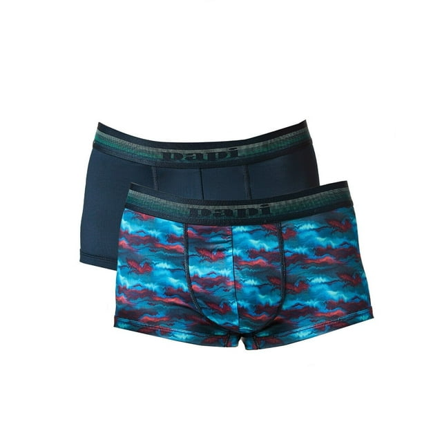 Papi 2-Pack Brazilian Trunk Underwear - UMPA107 (Skydiver/Pageant Blue, L)