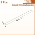 thumbnail image 2 of Uxcell Round Aluminum Rods, Aluminum Round Rod Solid Lathe Bar Stock for Industry Construction DIY Crafts 3mm x 356mm 2Pcs, 2 of 5