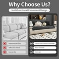thumbnail image 4 of Solid Color Sofa Cover, Geometric Jacquard Plush Slipcover with Non-Slip Backing, Soft Washable Furniture Protector for Couch, Sectional, 4 of 7