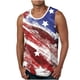 thumbnail image 1 of Hombres de Impresión Casual Suéter Cuello Redondo Deportes Tanque Blusa, 1 of 4