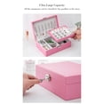 thumbnail image 4 of Multi-Functional Jewelry Box Portable PU Leather Casket Large Capacity Jewelry Organizer Storage Case for Rings Earrings Hand Chain Watch, 4 of 7