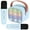 Blue, variant on TOPCHANCES Mini Karaoke Machine for Kids, Portable Bluetooth Karaoke Speaker with 2 Wilreless Microphones and Dynamic Lights, Ideal Gifts for Girls Boys Home Party ( Blue )