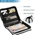 thumbnail image 3 of FORMRS Zipper Binder with Shoulder Strap 1.5-inch Ring 500 Sheet Capacity File Bag, Cartoon Elephant, 3 of 5
