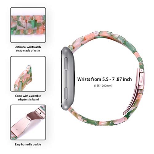 Pulsera de Resina Compatible con Fitbit Versa 2 /Versa Lite/Versa Band