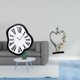 thumbnail image 2 of Reloj de pared con estatua de pareja, figura moderna con números , escultura de resina, decoración creativa ideal para dormitorio, oficina o sa, 2 of 8