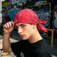 thumbnail image 6 of Shadoumai Paisley Cooling Headscarf Cap Set,Breathable Sweat Wicking Durag Lightweight Stretch Bandana,Adjustable Straps, 6 of 6