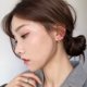 thumbnail image 2 of Pendientes sencillos con forma de gota para mujer, aretes pequeños, estilo nicho, elegantes, con hebilla para la oreja, a la moda, 2 of 4