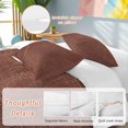 thumbnail image 3 of Dark Brown Bedding 3 Piece Duvet Cover Set Twin Size, Vintage Country Monochrome Chocolate Color Soft Microfiber Comforter Cover with Zipper Closure & Pillowcases, Wrinkle & FadeResistant Quilt Cover, 3 of 9