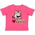 thumbnail image 3 of Inktastic I Love Books Reading Cat Girls Toddler T-Shirt, 3 of 5