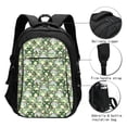 thumbnail image 3 of Balery Cute Frog Mochila con carga USB para hombre y mujer - Mochila impermeable y antirrobo para laptop con puerto USB para viajes, trabajo, 3 of 7