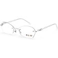 thumbnail image 1 of LUFF Rimless Reading Glasses for Women Blue Light Blocking Lightweight Metal Classic Computer Readers Anti Eyestrain Case, 1 of 8