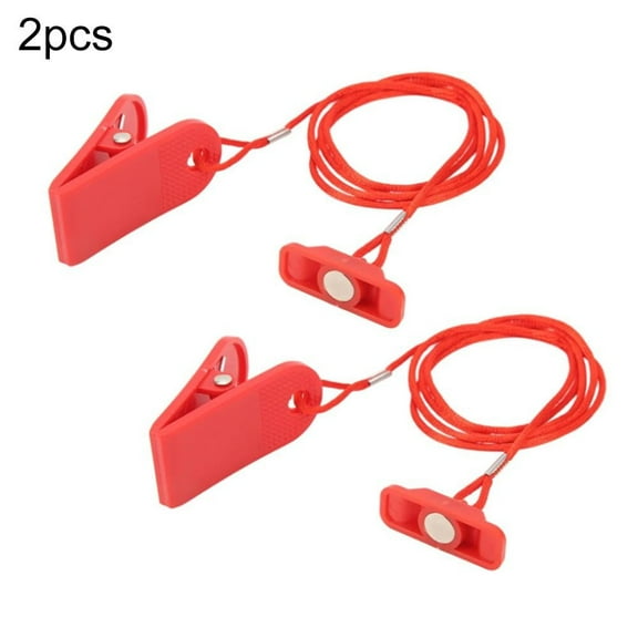 Xuanqin 2 Pcs Treadmill Key Replacement Treadmill Magnet Safety Key Rectangle