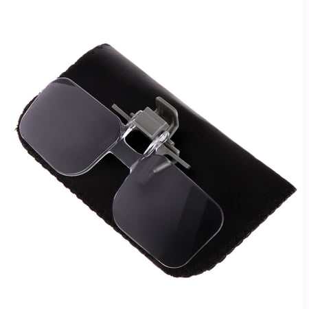 UNTERING Magnifier Clamping Magnifying Glass with Pouch for Reading or Viewing Coins/Stamps for Ideal Crafts and Map Reading