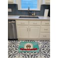 thumbnail image 3 of Carolines Treasures BB1559RUG Chocolate & Brown Shih Tzu Christmas Machine Washable Memory Foam Mat, 3 of 4
