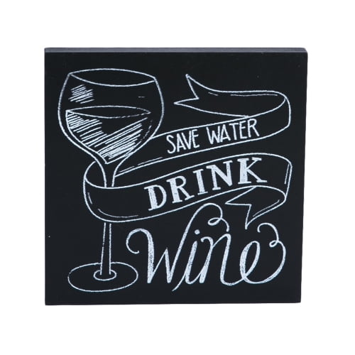 Beachcombers Wood wall sign "Save Water Drink Wine"
