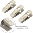 thumbnail image 4 of Velvet Hangers Clips 20 Pack, Ivory Pants Hangers Velvet Clips, Strong Finger Flocked Clips Perfect for Use with Slim-line Clothes Velvet Hangers-Ivory-20 Pack, 4 of 5