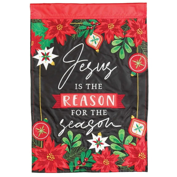 Dicksons Magnolia Garden Outdoor Flag Decoration For Garden, Yard, Or Walkway Large 29 x 42, Weather Resistant Polyester, Jesus is the Reason