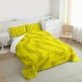 thumbnail image 3 of Manfei Animal Print 3 Pieces Queen Comforter Set for Female Men Teens,Grey Yellow Ultra Soft Bedding Sets,Abstract Geometric Bedding Comforter Set,Ultra Soft Home Decor,Reversible, 3 of 8