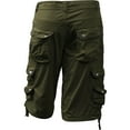 thumbnail image 4 of Ma Croix Mens Premium Cargo Shorts Loose Fit Twill Cotton Pants Multi Pocket Outdoor Wear Utility, 4 of 6