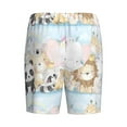 thumbnail image 2 of Haiem Cute Animals Men's Pajama Short with Soft Woven Cotton Elastic Waistband Sleep Short-3X-Large, 2 of 9