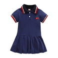 thumbnail image 4 of Girls Dress Casual Summer Outfit Elastic Waist Comfortable Playwear Toddler To Kids Age 1 7 Years Girls Dresses for School Holiday Vacation Beach, 4 of 4
