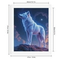 thumbnail image 2 of Paint by Numbers Kit for Adults, White Wolf Under Starry Sky Paint by Numbers, Easy Paint by Numbers Kit for Adults Beginner, DIY Adult Paint by Number Kits on Canvas, 12x16in Home Decor, 2 of 7