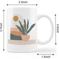 thumbnail image 4 of Boho Mug Cup,Abstract Boho Sun Mountains Pot Plant Ceramic Mug-11oz Coffee Milk Tea Mug Cup,Bohemian Home Decor,Gifts for Boho Lovers Girls Women Coworkers, 4 of 5