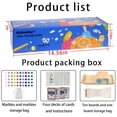 thumbnail image 6 of Upgraded Version 10 Player Interlocking Pegs and Jokers Board Game, Wood, Multiplayer Portable Marbles and Jokers Game with Cards for Adults, Travel, Family, Party Game, 6 of 7