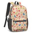 thumbnail image 2 of Pioneer Flower Floral Print Pattern 17" Waterproof Oxford School Backpacks for Teens, S-Shape Padded Straps, for School, Travel, Hiking, Camping, 2 of 4