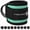 Mint, variant on Gymreapers Ankle Strap – Exercise & Fitness Accessory for Cable Machines, Padded Neoprene Ankle Cuff (Black, 1 Strap)