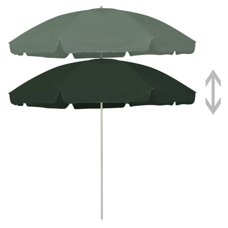 vidaXL Outdoor Umbrella Adjustable Parasol Garden Sunshade -