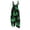 12# Green, variant on Halloween Jumpsuits for Women Spaghetti Strap Overalls Floral Print Loose Sleeveless Linen Romper