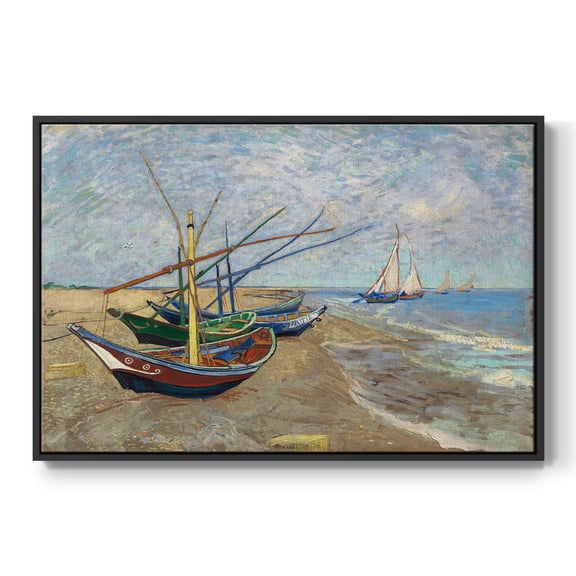 Vintage Landscape-CXLVIII By Wexford Home Framed in Black Wood Gallery Wrapped Canvas 17 in. x 25 in.