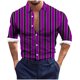 thumbnail image 1 of Blusa y camisa de manga larga con cuello vuelto para hombre, informal, a la moda, con botones, estampado, de poliéster, 1 of 4