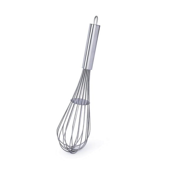 YBM Home Stainless Steel Professional French Whisk for Blending, Stirring, Hanging Hook, Dishwasher Safe, 14 french