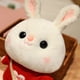 thumbnail image 5 of Lalafanfan conejo de peluche suave para niña, muñeco Kawaii de 30cm con gafas y ropa, regalo2149, 5 of 5