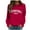 Red, variant on Women'S Sweatshirt Womens Long Sleeve Sweatshirt Womens Pullover Red Crewneck Trendy Winter Clothes for Womens Fashion