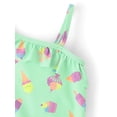 thumbnail image 3 of The Children's Place Baby & Toddler Girls Sleeveless One Shoulder One Piece Swimsuit, Sizes 6M-5T, 3 of 3