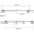 thumbnail image 2 of 2pcs Gas Struts Iron Pneumatic Arm For Kitchen Cabinet Door Lift With Screw Damper Piston, 2 of 5