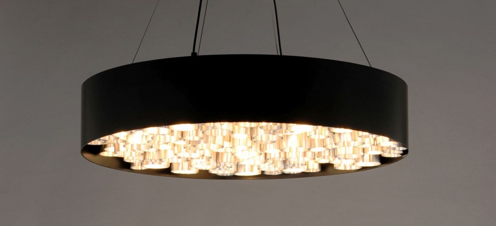 ET2 Lighting - LED Pendant - Pipes-117W 26 LED Pendant-30 Inches wide by 6.75 - image 3 of 7