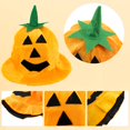 thumbnail image 2 of Inteprter Sombrero de de calabaza para niños para accesorio de disfraz de Halloween, gorra de mascota con forma de calabaza gorra de Kits de decoración para fiestas No.02, 2 of 5