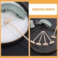 thumbnail image 3 of OULII 4 Pcs Mini Râteau en Bois Outils de Bac à Sable Compacts pour Conception de Micro Paysage et Entretien de Table de Sable Outils de Jardin, 3 of 8