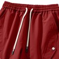 thumbnail image 7 of Men's Y2K Baggy Parachute Pants Track Pants, Quick Dry Open Bottom Wide Leg Jogger Trousers with Big Pockets Elastic Drawstring Waist for Gym Hiking Daily Casual Wear, 7 of 7