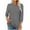 02#Gray, variant on 3/4 Sleeve Tops for Women Solid Color Round Neck Pleated T-shirt Fall Winter Casual Loose Blouses Comfortable Lightweight Fashion Tunic Shirts Cotton Tees Size S-XXL