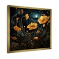 thumbnail image 2 of Designart "Starry Night Marigold A Floral Symphony III" Floral Framed Wall Art Decor - Traditional Yellow Marigold Entryway Framed Wall Art Print, 2 of 6