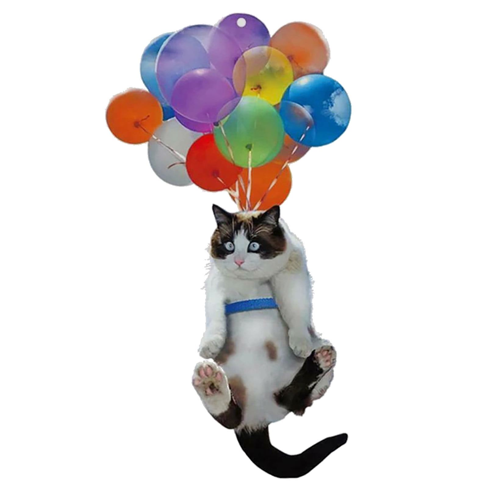 Details about   Cute Cat Car Hanging  Ornament with Colorful Balloon Hanging Ornament Decor 