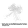 thumbnail image 4 of Unique Bargains 10pcs 9 Inch Extra Large Pull Bow Gift Wrapping Big Organza Bows Ribbon White for Wedding Baskets Presents, 4 of 6