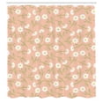 thumbnail image 2 of Ambesonne Floral Shower Curtain, Rhythmic White Cosmos Flower, 69"Wx75"L, Lime Green Mustard, 2 of 4