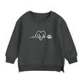 thumbnail image 1 of Posijego Chandail à Col Rond pour Enfants avec Motif Cœur, chandail à Manches Longues pour Garçons et Filles, 1 of 3