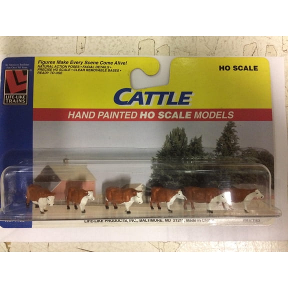 Life Like 1183 HO Scale Cattle Figure Pack